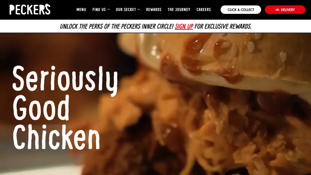 Peckers Chicken website by Crayora